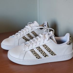 Adidas Leopard Print Grand Court Sneaker